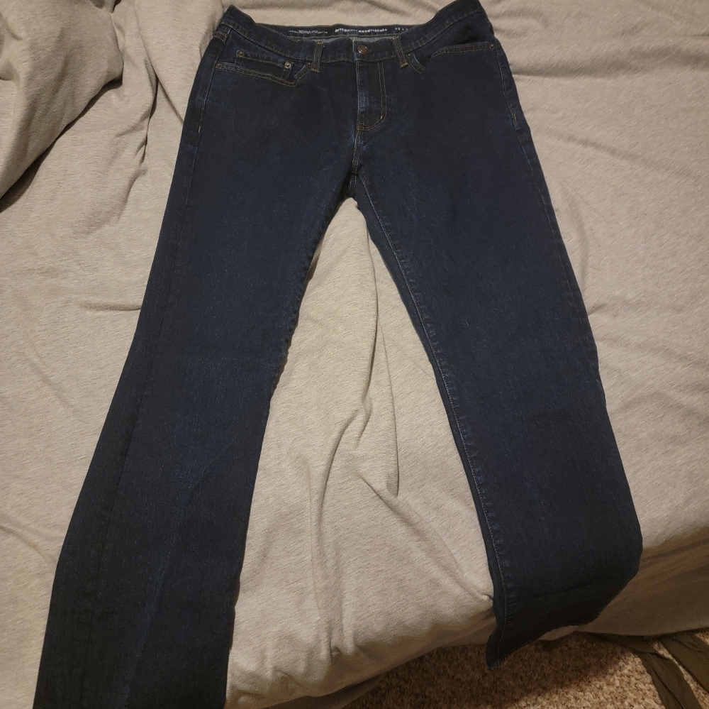 Dark Blue Denim Jeans Amazon Essentials Mens Bootcut Slim 33x34